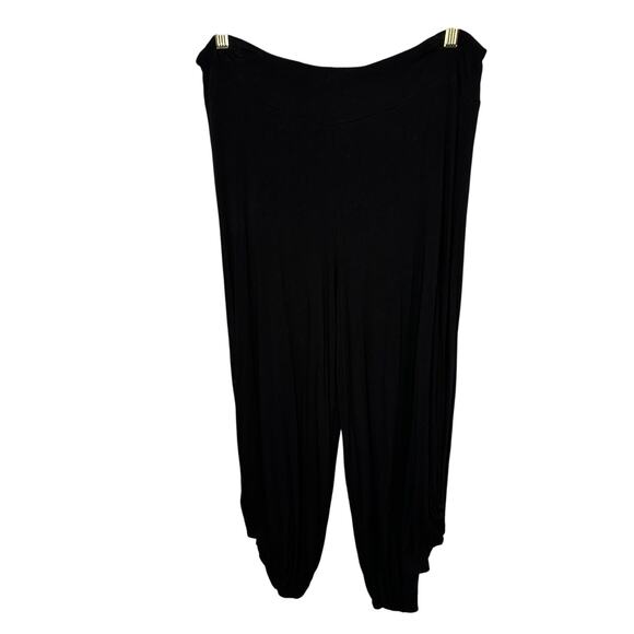 Transparente barrel leg black stretch pants XL Made in Germany - Picture 1 of 10